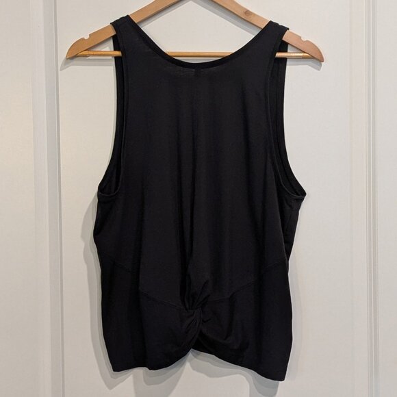 Athleta Tank Top Women's XL Black Essence Twist Front Sleeveless - Picture 8 of 13